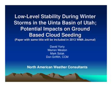 Analysis of Mountain Ridge Ice Detector Measurements in Utah During the[removed]Winter Season