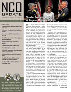 2nd Quarter 2011  ///  Vol 20 No 2 /// www.ausa.org  A quarterly report from AUSA for Noncommissioned Officers In this issue...