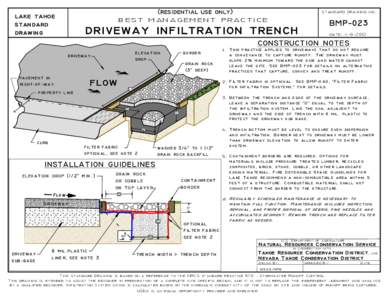 BMP-023 Driveway Infiltration TrenchSKF