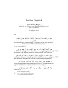 Ibn Sina: Qiy¯as ii.4 Trans. Wilfrid Hodges, based on the Cairo text ed. Ibrahim Madkour et al. (DRAFT ONLY) 13 January