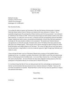Microsoft Word - Secretary Donley air force letter