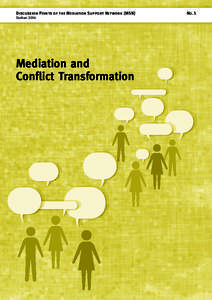 Discussion Points of the Mediation Support Network (MSN) Durban 2014 Mediation and Conflict Transformation