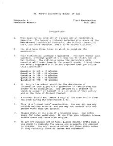 STMU Law, Exam Bank, Contracts, Kastely, Fall 1993