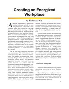 Creating an Energized Workplace.qxp