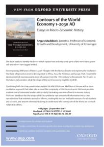 Angus Maddison / Economic history / Email / Northamptonshire / Academia / Publishing / Counties of England / Oxford University Press / Value added tax
