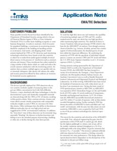 Application Note CWA/TIC Detection CUSTOMER PROBLEM SOLUTION