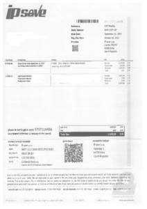Example of a fraudulent invoice