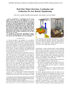 Real-Time Object Detection, Localization and Verification for Fast Robotic Depalletizing