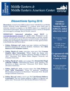 Microsoft Word - Dissections Flyer Spring 2016 FINAL