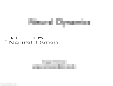 Neural Dynamics  Gregor Schöner   Friday, 13September, 2013