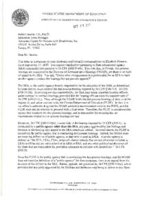 Jacobs letter dated[removed]re: Impartial Due Process Hearing (pdf)