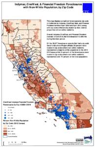 Indymac, OneWest, & Financial Freedom Foreclosures with Non-White Population, by Zip Code Del Norte  Siskiyou