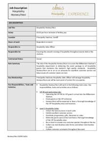 Microsoft Word - Hospitality Hostess Job Description Jul16
