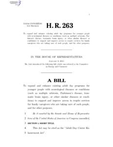I  114TH CONGRESS 1ST SESSION  H. R. 263