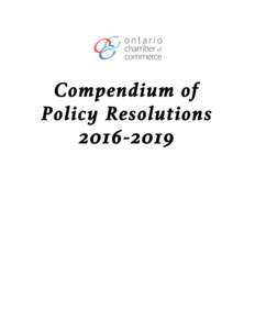   	
   Compendium of Policy Resolutions
