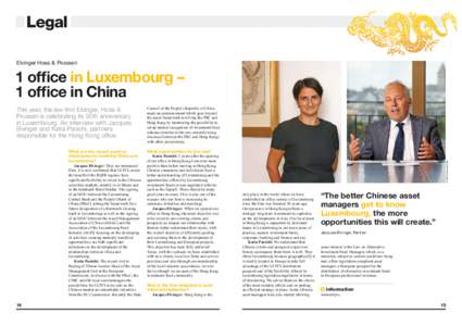 Legal Elvinger Hoss & Prussen 1 office in Luxembourg – 1 office in China