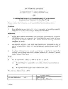 Microsoft Word - General Exemption Order[removed]doc
