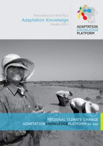 Policy Research Brief No 2  Adaptation Knowledge OctoberREGIONAL CLIMATE CHANGE