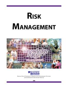 Risk  Management Kansas State University Agricultural Experiment Station and Cooperative Extension Service