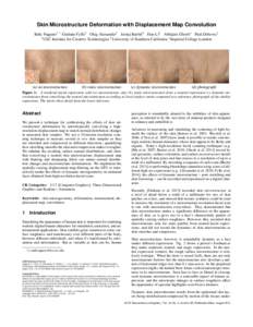 Skin Microstructure Deformation with Displacement Map Convolution