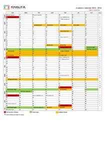 Academic CalendarSubject to modification JUL  JUN