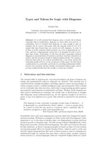 Types and Tokens for Logic with Diagrams Frithjof Dau Technische Universit¨ at Darmstadt, Fachbereich Mathematik Schloßgartenstr. 7, DDarmstadt, 
