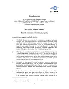 AIPPI Milan Security Interests Guidelines - FINAL