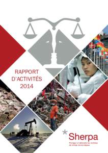 RAPPORT D’ACTIVITÉS 2014 Protéger et défendre les victimes de crimes économiques