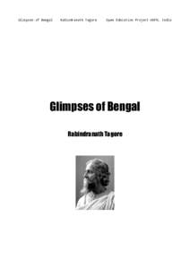Glimpses of Bengal  Rabindranath Tagore Open Education Project OKFN, India