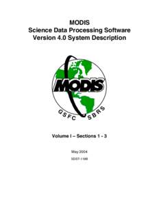 G  S MODIS Science Data Processing Software