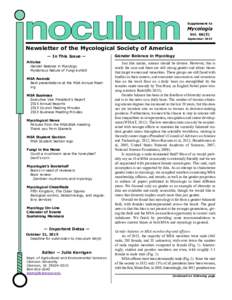 Supplement to  Mycologia VolSeptember 2015