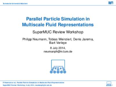 ¨ Munchen Technische Universitat ¨ Parallel Particle Simulation in Multiscale Fluid Representations