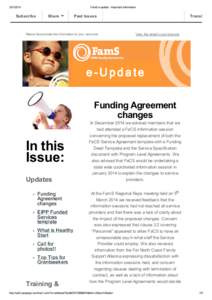 [removed]FamS e-update - Important information Subscribe