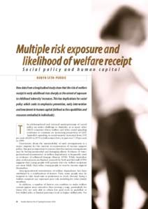 Income support policy - Journal article - Australian Institute of Family Studies (AIFS)