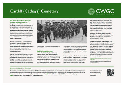 Cardiff_Layout[removed]:47 Page 1  Cardiff (Cathays) Cemetery The British Home Front during the First and Second World Wars