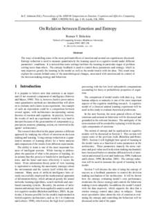Probability and statistics / Thermodynamics / Philosophy of thermal and statistical physics / Information theory / Entropy / Affect / Principle of maximum entropy / Emotion / Kullback–Leibler divergence / Statistics / Statistical theory / Thermodynamic entropy