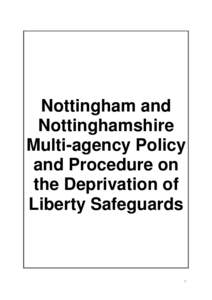 MULTI-AGENCY CORE OPERATIONAL GUIDANCE  ON THE MENTAL CAPACITY ACT