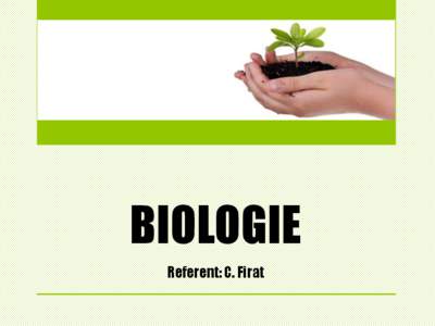 BIOLOGIE Referent: C. Firat Ablauf der Präsentation 1. Aufgaben und Ziele des Faches 2. Inhalte des Faches