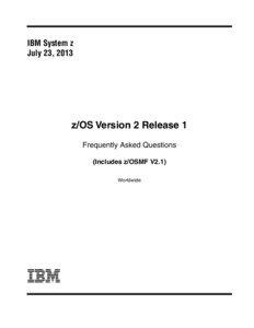 IBM System z July 23, 2013
