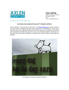 Axlen LightingCox Avenue, Suite 130 Saratoga, CAUSA e-mail : 