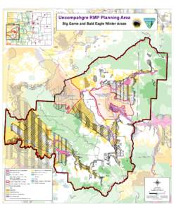 Colorado  Uncompahgre RMP Planning Area Big Game and Bald Eagle Winter Areas  Map Extent