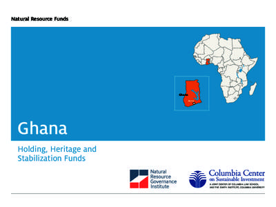 Natural Resource Funds  Ghana Accra  Ghana