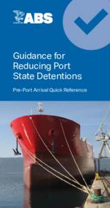 Guidance for Reducing Port State Detentions