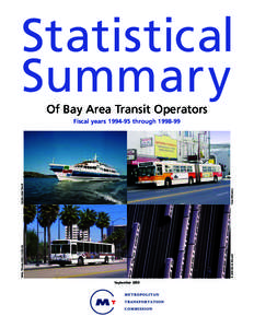 Statistical Summary Of Bay Area Transit Operators © 2000 Barrie Rokeach