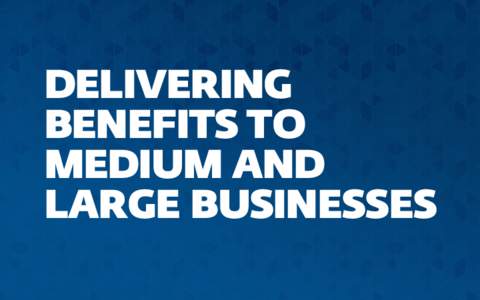 DELIVERING BENEFITS TO MEDIUM AND LARGE BUSINESSES  LOWER COST