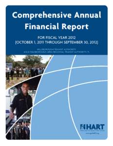 Hillsborough Transit Authority A/K/A Hillsborough Area Regional Transit Authority Tampa, Florida Comprehensive Annual Financial Report For Fiscal Year 2012