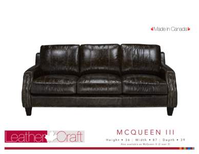 Leather Craft  MCQUEEN III Height • 36  |