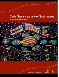 Circle Sentencing in New South Wales A Review and Evaluation Monograph 22, October 2003  Circle Sentencing in New South Wales