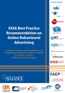 in partnership with  EASA Best Practice Recommendation on Online Behavioural Advertising