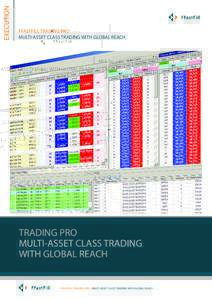 EXECUTION  FFASTFILL TRADING PRO MULTI-ASSET CLASS TRADING WITH GLOBAL REACH  TRADING PRO